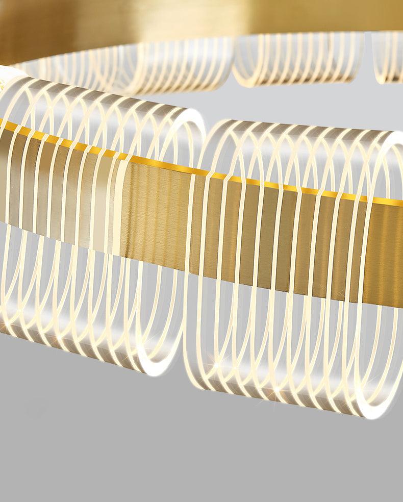 Abrahamson Modern Minimalist Luxury Bangle Chandelier