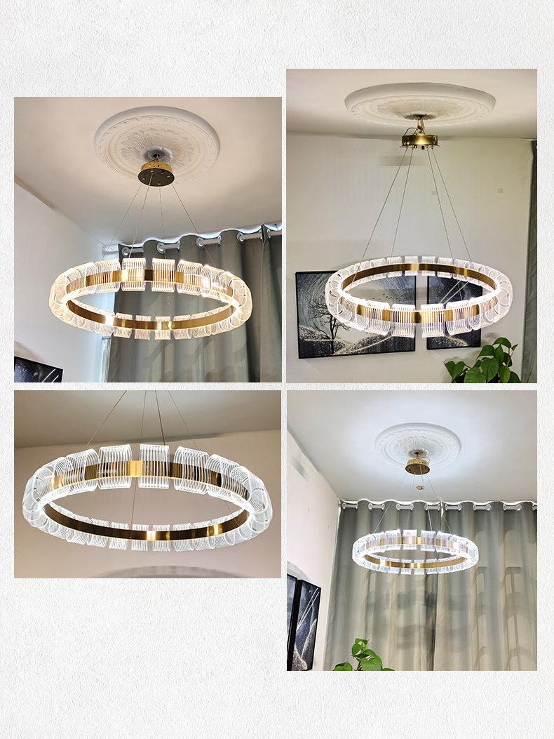 Abrahamson Modern Minimalist Luxury Bangle Chandelier