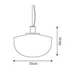 Pendant Lamp Glass Dome Mount Minimalist Relax