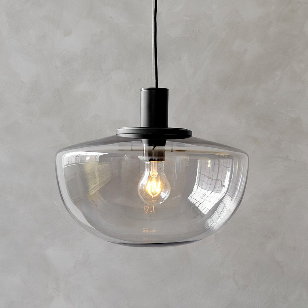 Pendant Lamp Glass Dome Mount Minimalist Relax