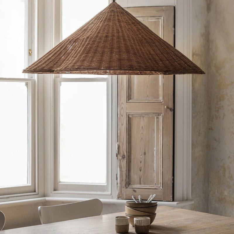 Ritta Vintage Rattan Pendant Light Living Room Bedroom