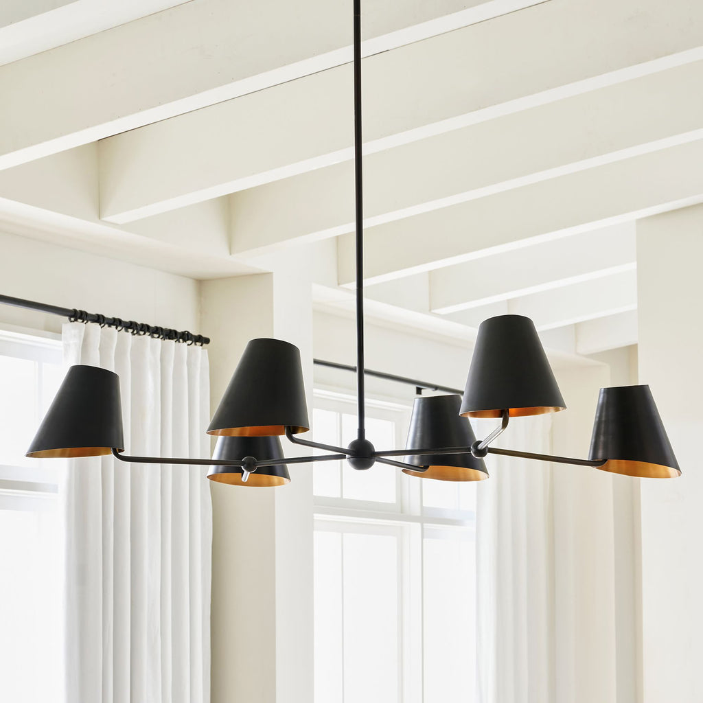 Vemarora Vintage Industrial Linear Chandelier