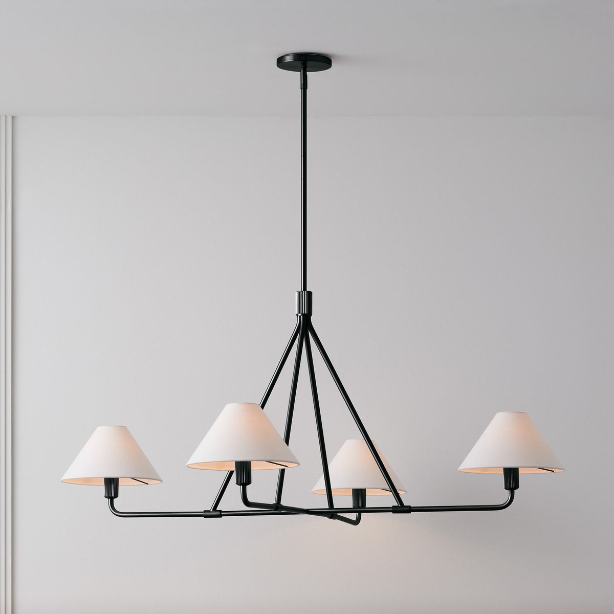Aurora Chandelier Cone Shade Minimalist