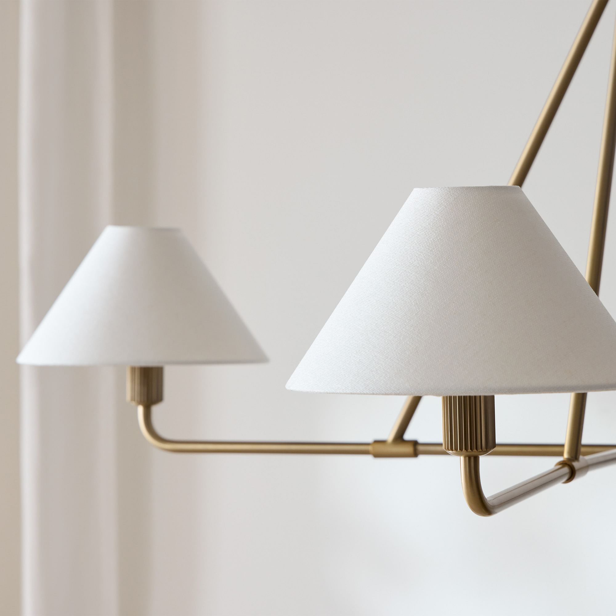 Aurora Chandelier Cone Shade Minimalist