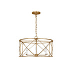 Waegnuvyu Modern Minimalist Vintage Industrial Lantern Chandelier