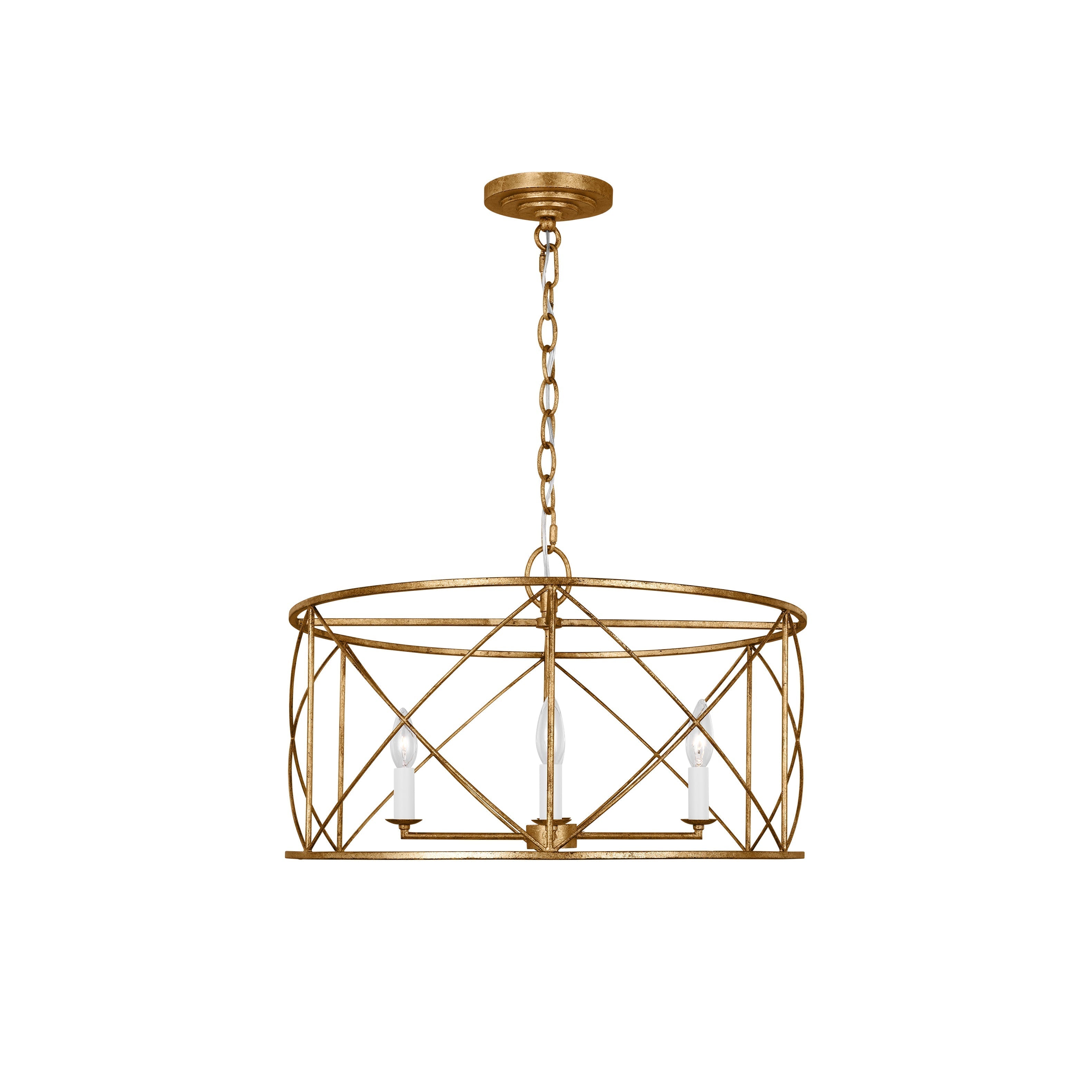 Waegnuvyu Modern Minimalist Vintage Industrial Lantern Chandelier