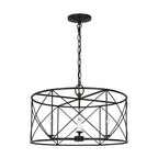 Waegnuvyu Modern Minimalist Vintage Industrial Lantern Chandelier