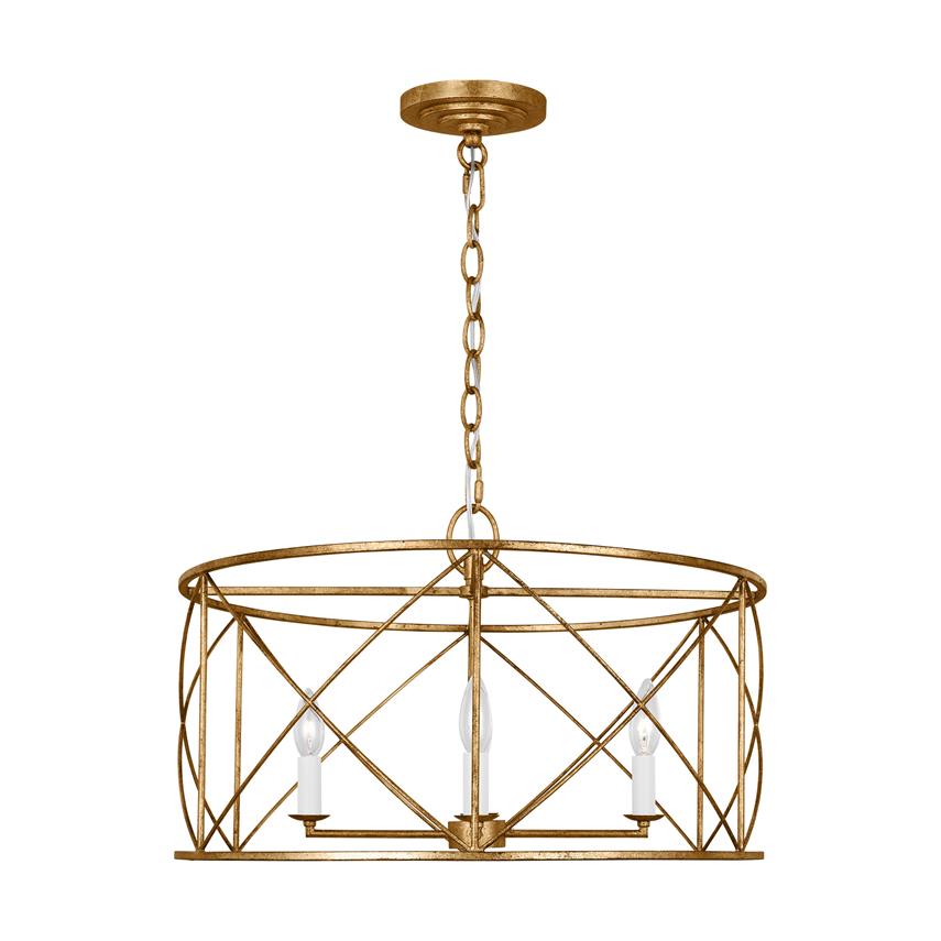 Waegnuvyu Modern Minimalist Vintage Industrial Lantern Chandelier