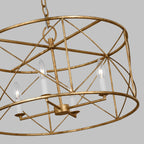 Waegnuvyu Modern Minimalist Vintage Industrial Lantern Chandelier