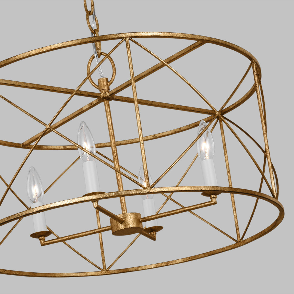 Waegnuvyu Modern Minimalist Vintage Industrial Lantern Chandelier