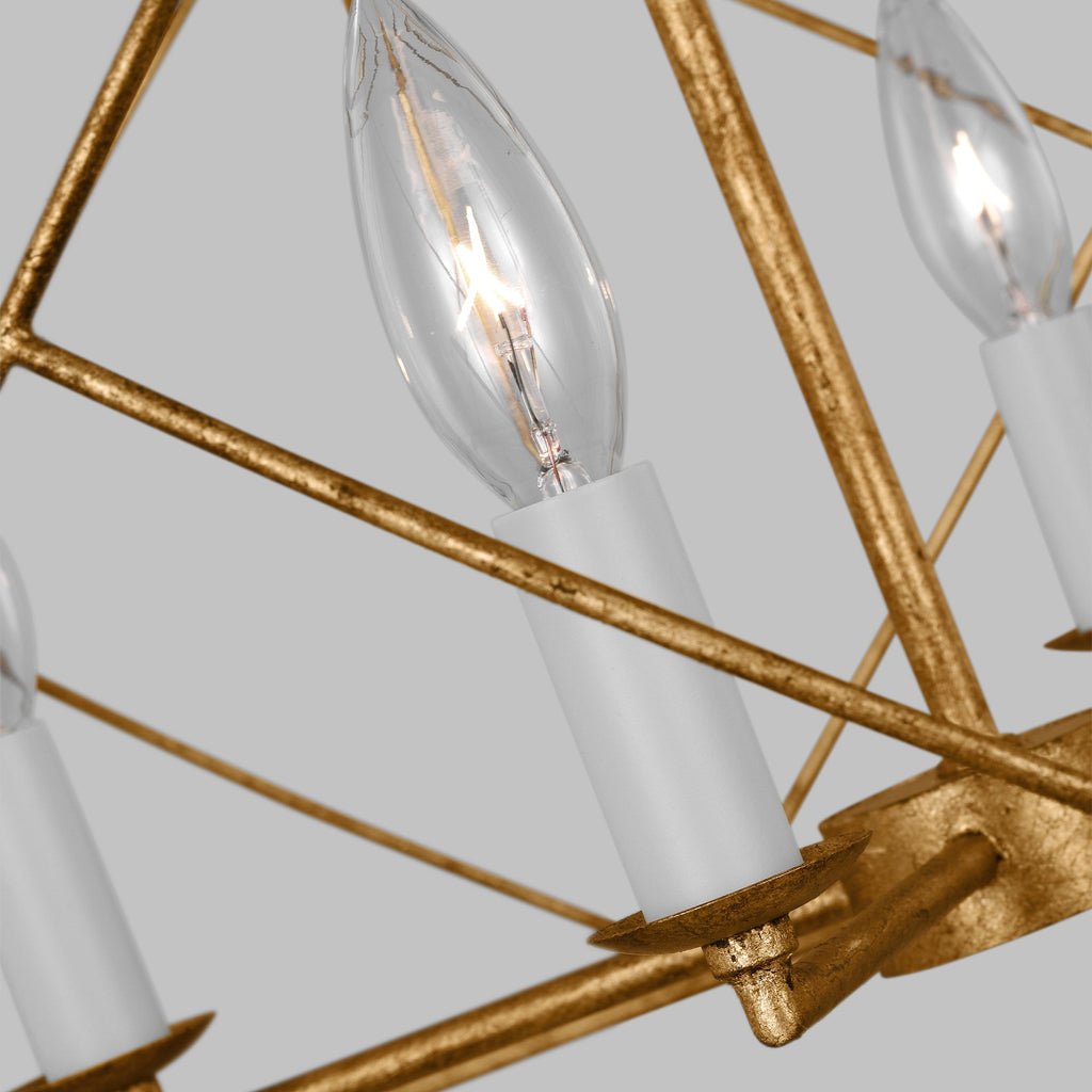 Waegnuvyu Modern Minimalist Vintage Industrial Lantern Chandelier