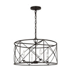 Waegnuvyu Modern Minimalist Vintage Industrial Lantern Chandelier