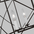 Waegnuvyu Modern Minimalist Vintage Industrial Lantern Chandelier