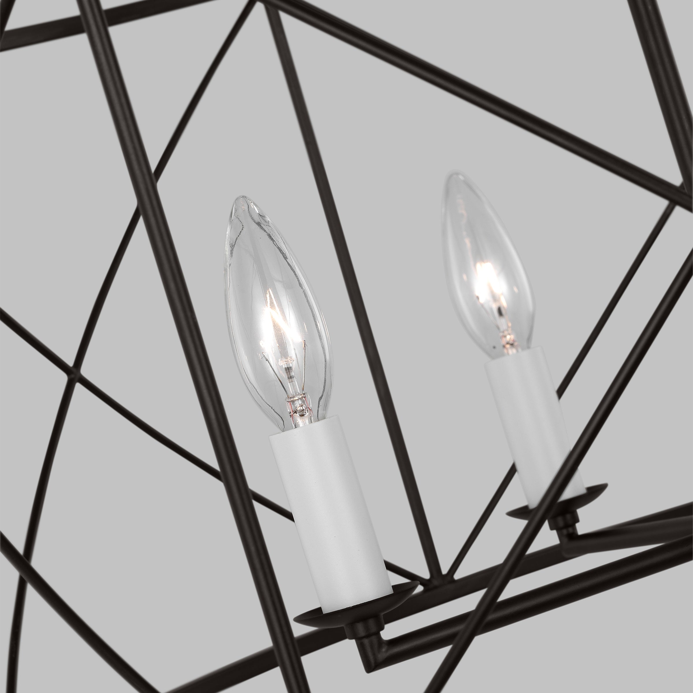 Waegnuvyu Modern Minimalist Vintage Industrial Lantern Chandelier