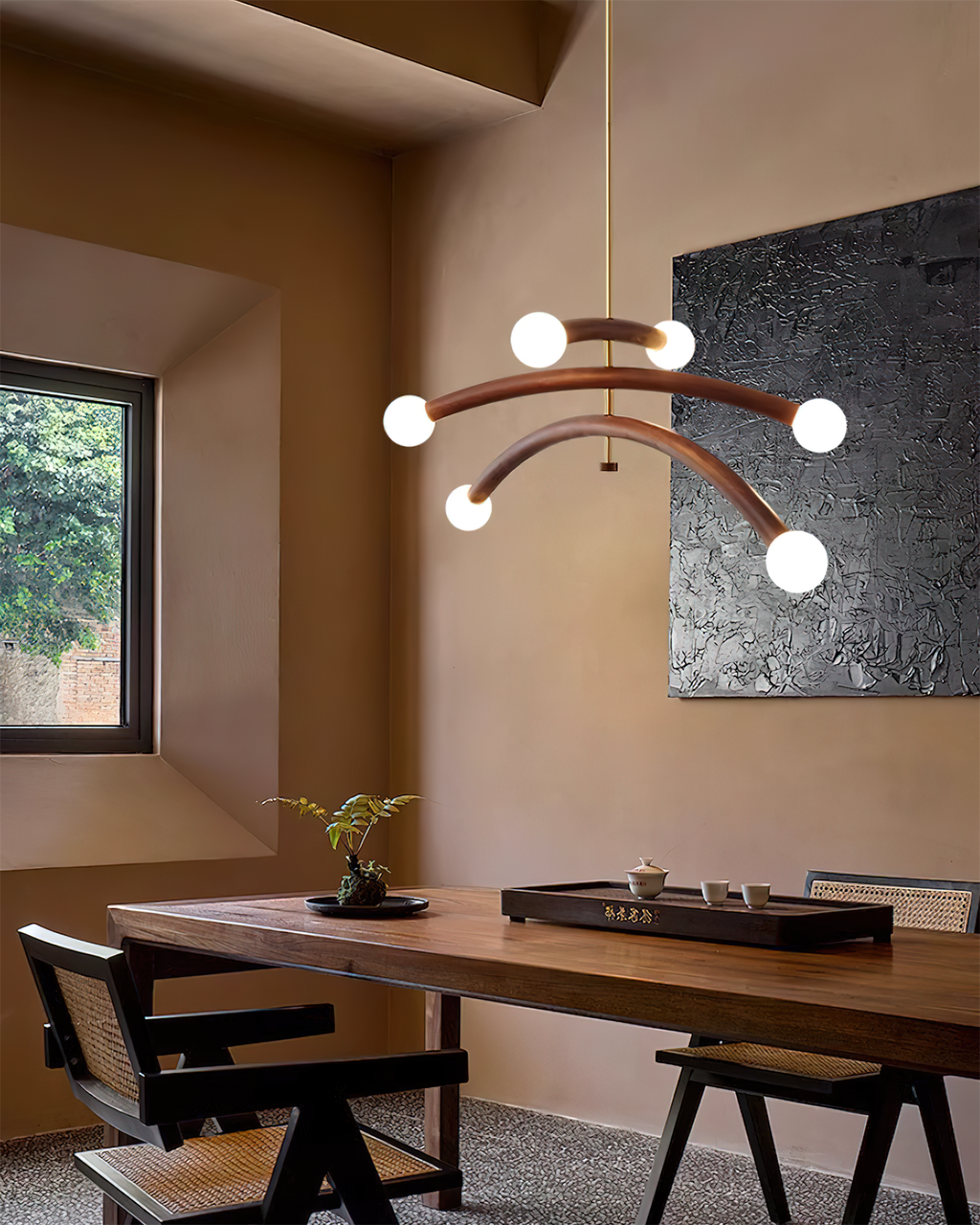 Aurevia Arc Globe Chandelier