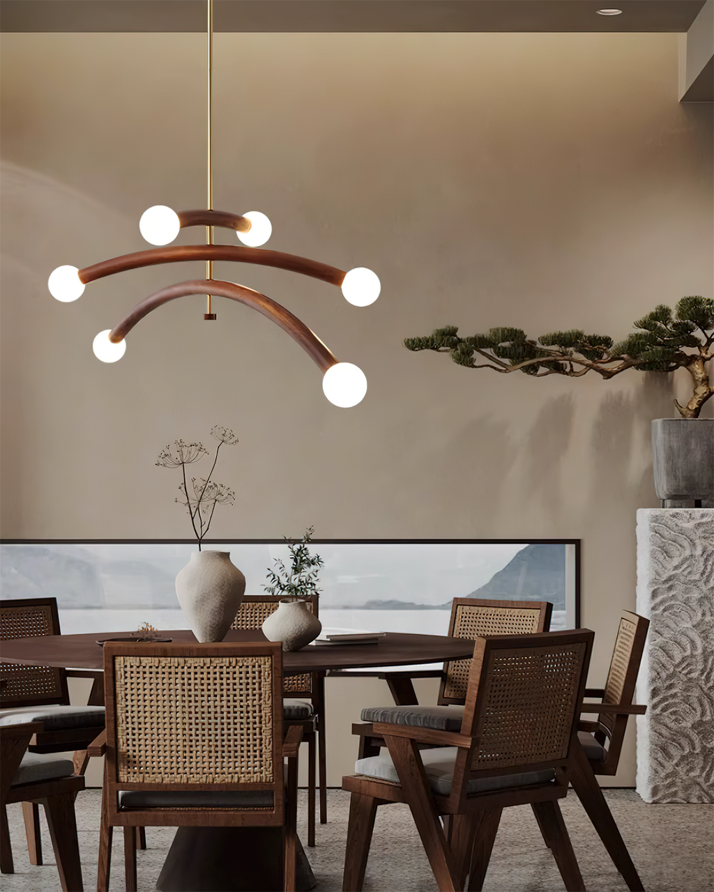 Aurevia Arc Globe Chandelier