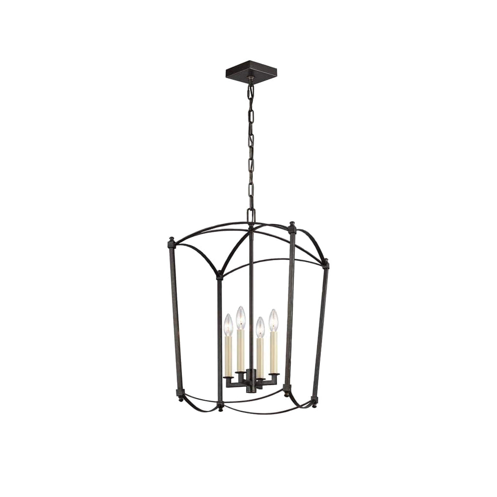 Xenuvyu Modern Minimalist Industrial Black Lantern Pendant Lamp
