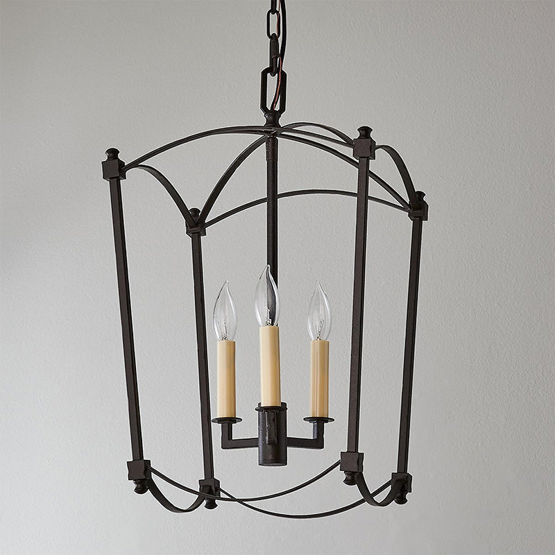 Xenuvyu Modern Minimalist Industrial Black Lantern Pendant Lamp