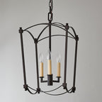 Xenuvyu Modern Minimalist Industrial Black Lantern Pendant Lamp