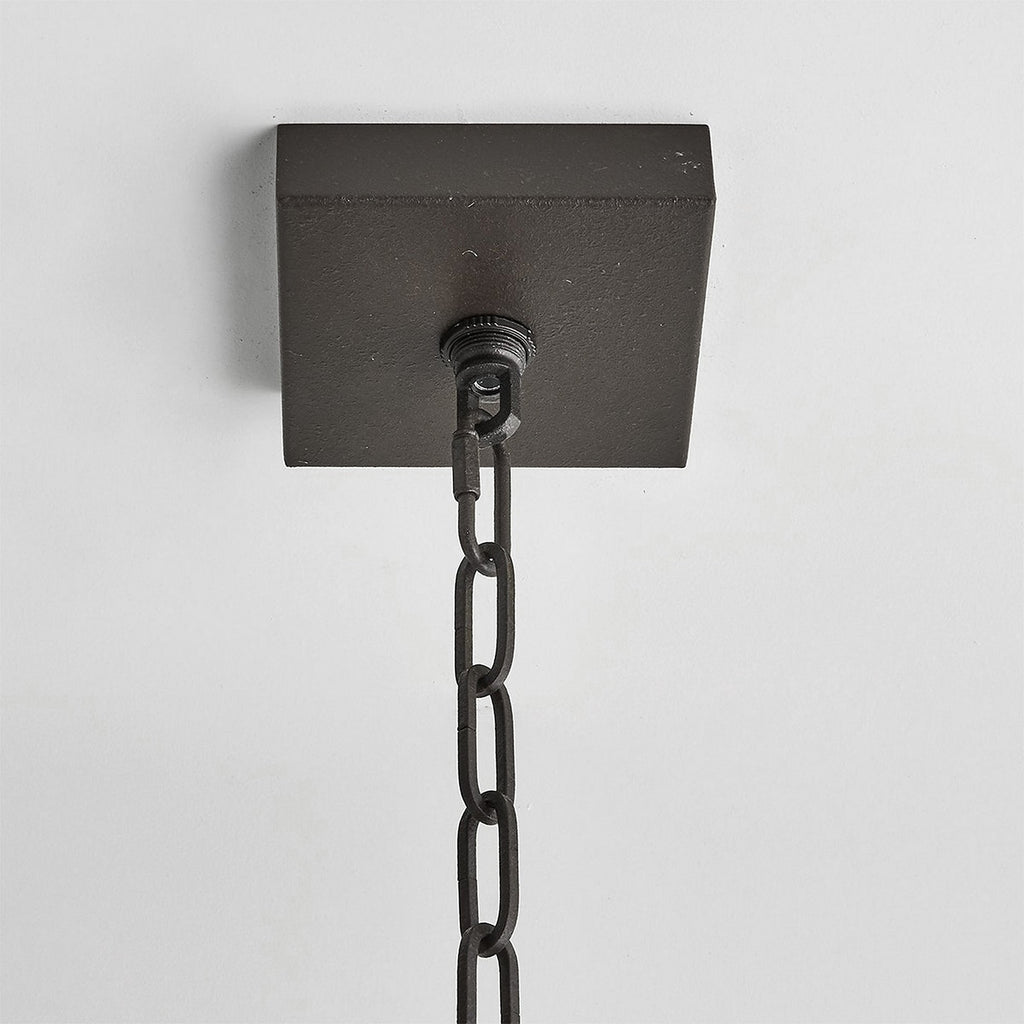 Xenuvyu Modern Minimalist Industrial Black Lantern Pendant Lamp