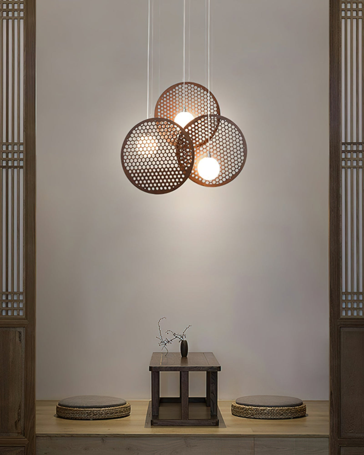 Aurora Chandelier Wooden Plate