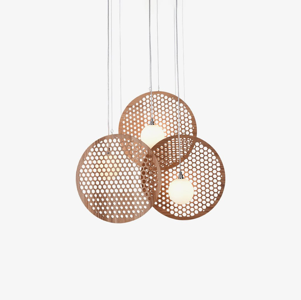 Aurora Chandelier Wooden Plate
