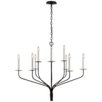 Caeluvyh Vintage Industrial Black Chandelier