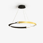 Lustra Chandelier Crystal Black Gold Dining LED