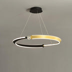 Lustra Chandelier Crystal Black Gold Dining LED