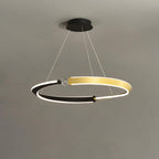 Lustra Chandelier Crystal Black Gold Dining LED