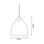 Pendant Light Bell Shape Minimalist Dome Shade Nordic Modern