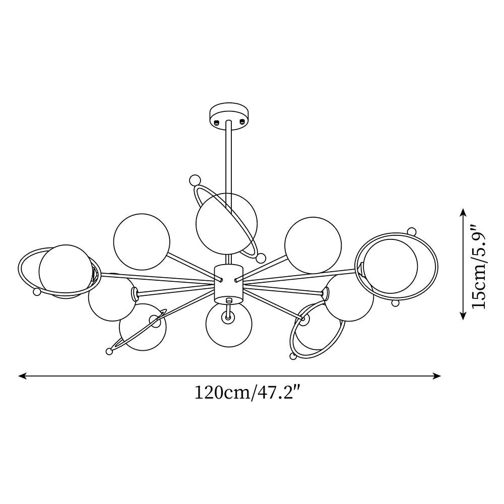 Astra Brass Chandelier Mulit-Head
