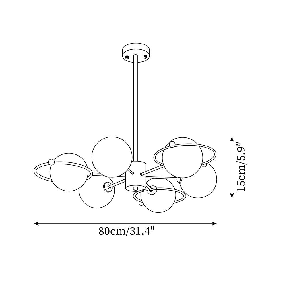 Astra Brass Chandelier Mulit-Head