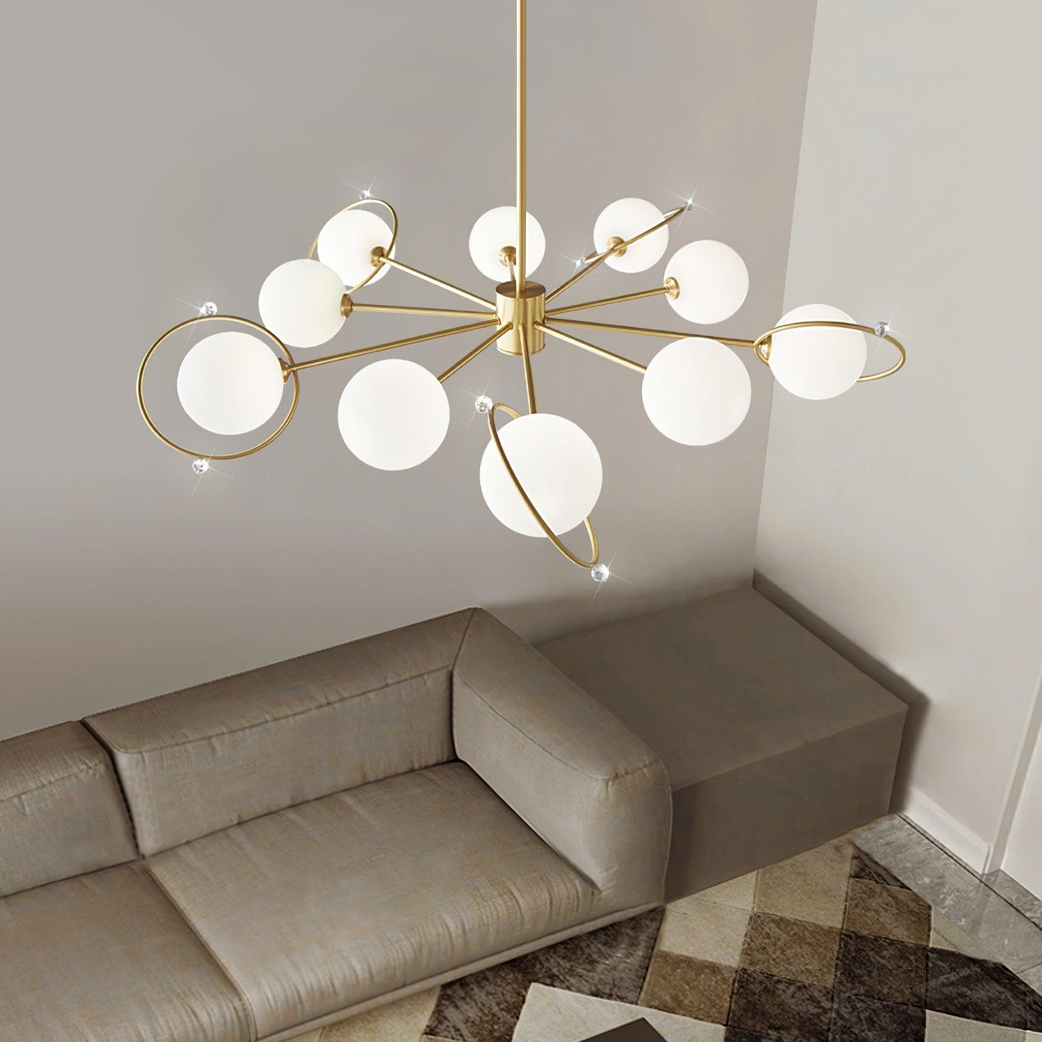 Astra Brass Chandelier Mulit-Head