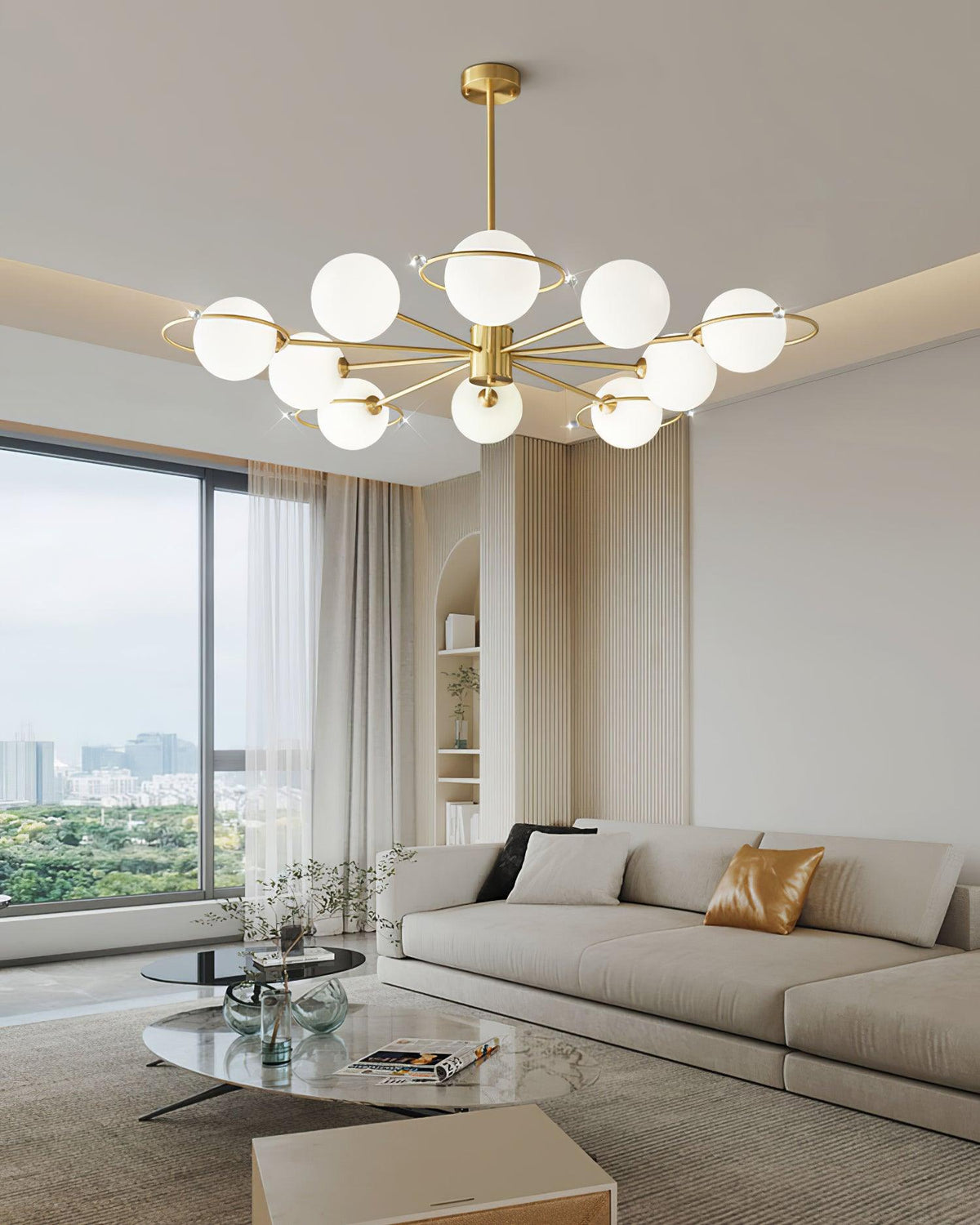 Astra Brass Chandelier Mulit-Head
