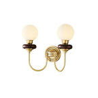 Perry Wall Lamp Premium Nordic Art Walnut Glass