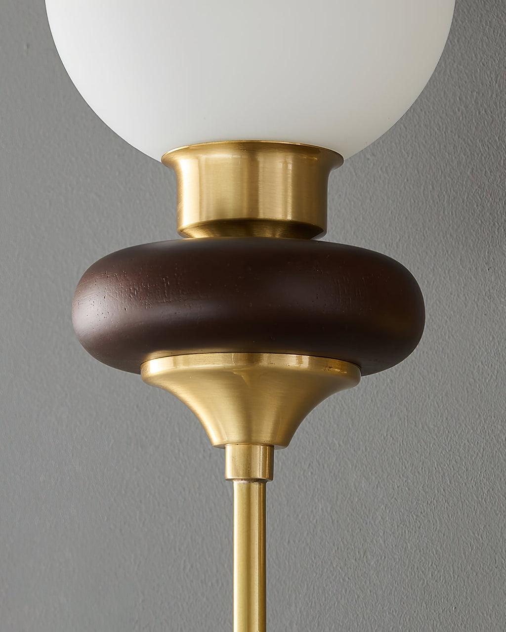 Perry Wall Lamp Premium Nordic Art Walnut Glass