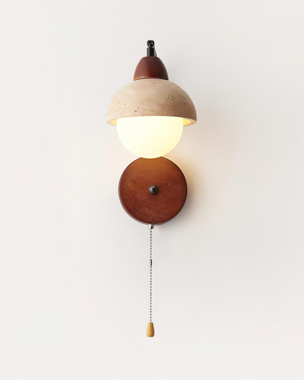 Ritta Dome Travertine Wall Lamp