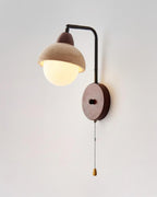 Ritta Dome Travertine Wall Lamp