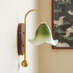 Bellora Wall Lamp Hand-Blown Floral Glass