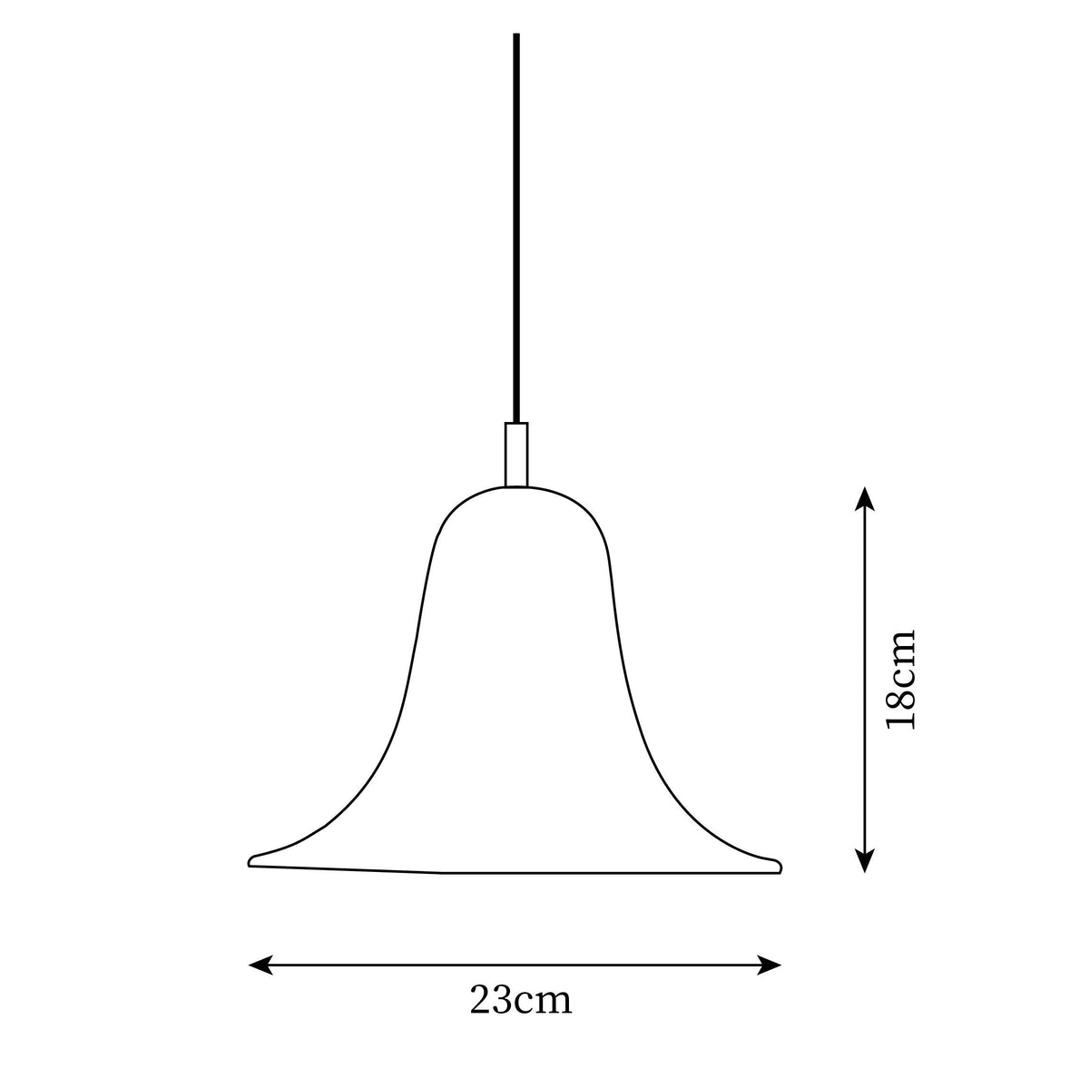 Nevin Minimalist Bell Shade Pendant Light