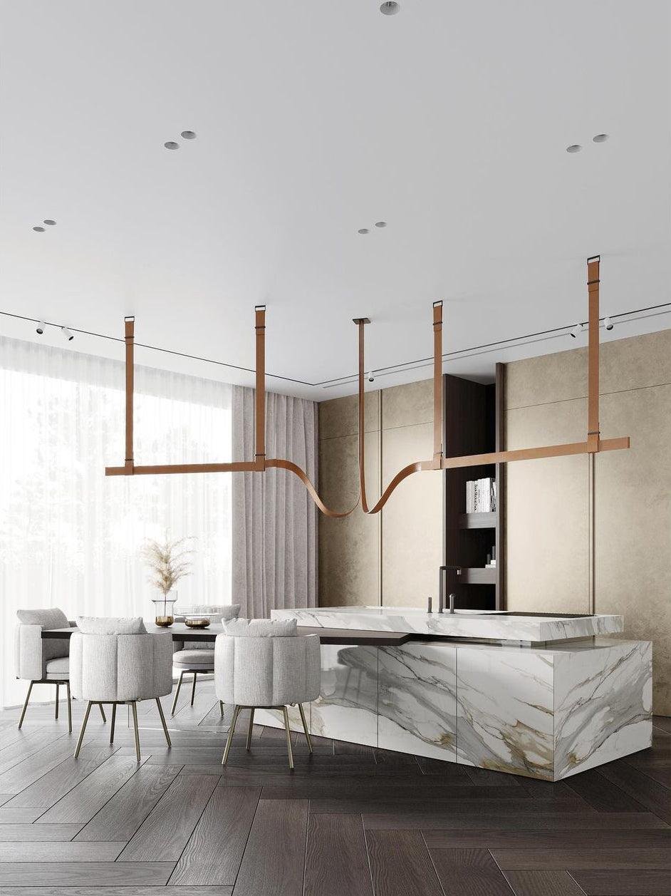 Arcadia Modern Leather Pendant Lamp