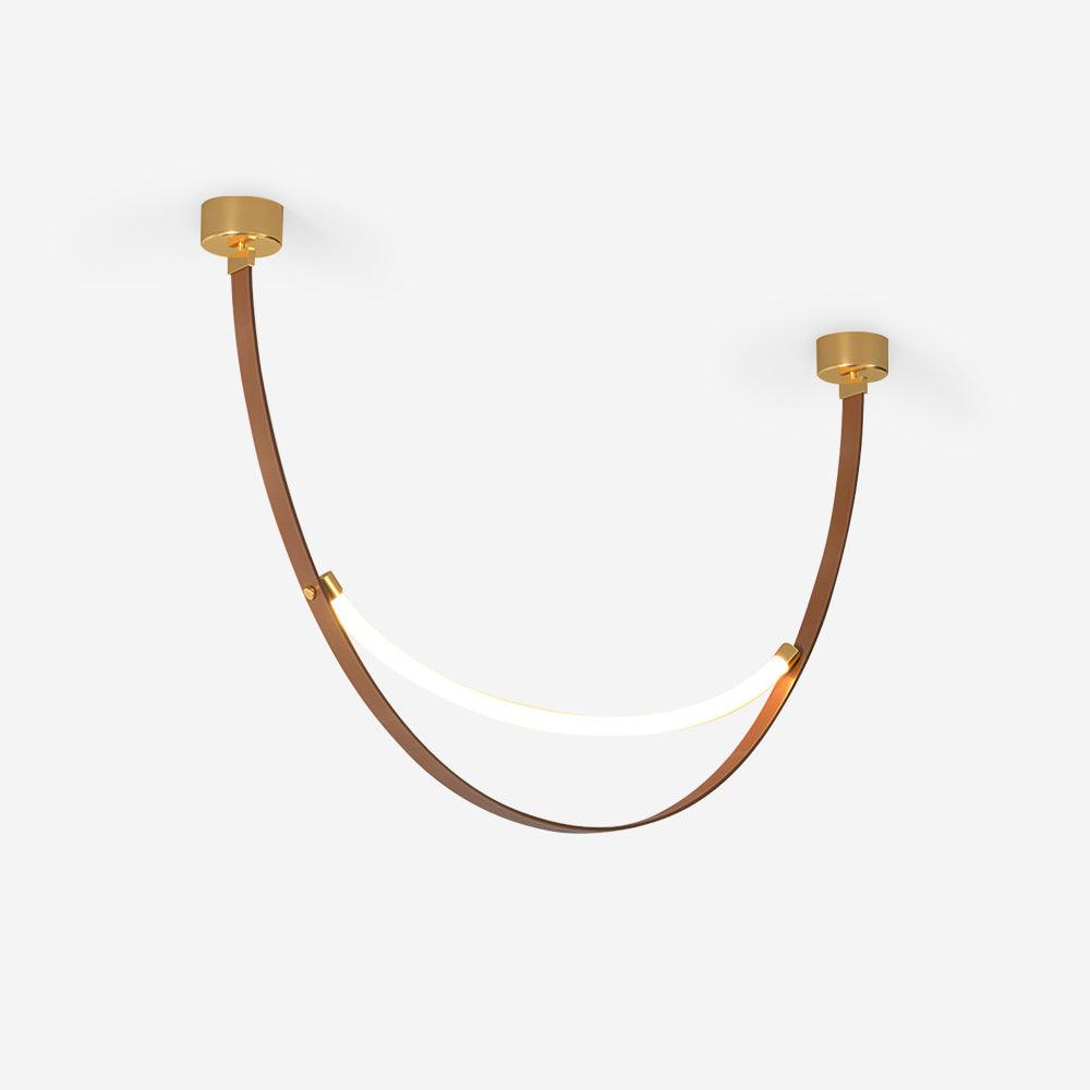 Belt Pendant Lamp Leather Silicone Minimalist