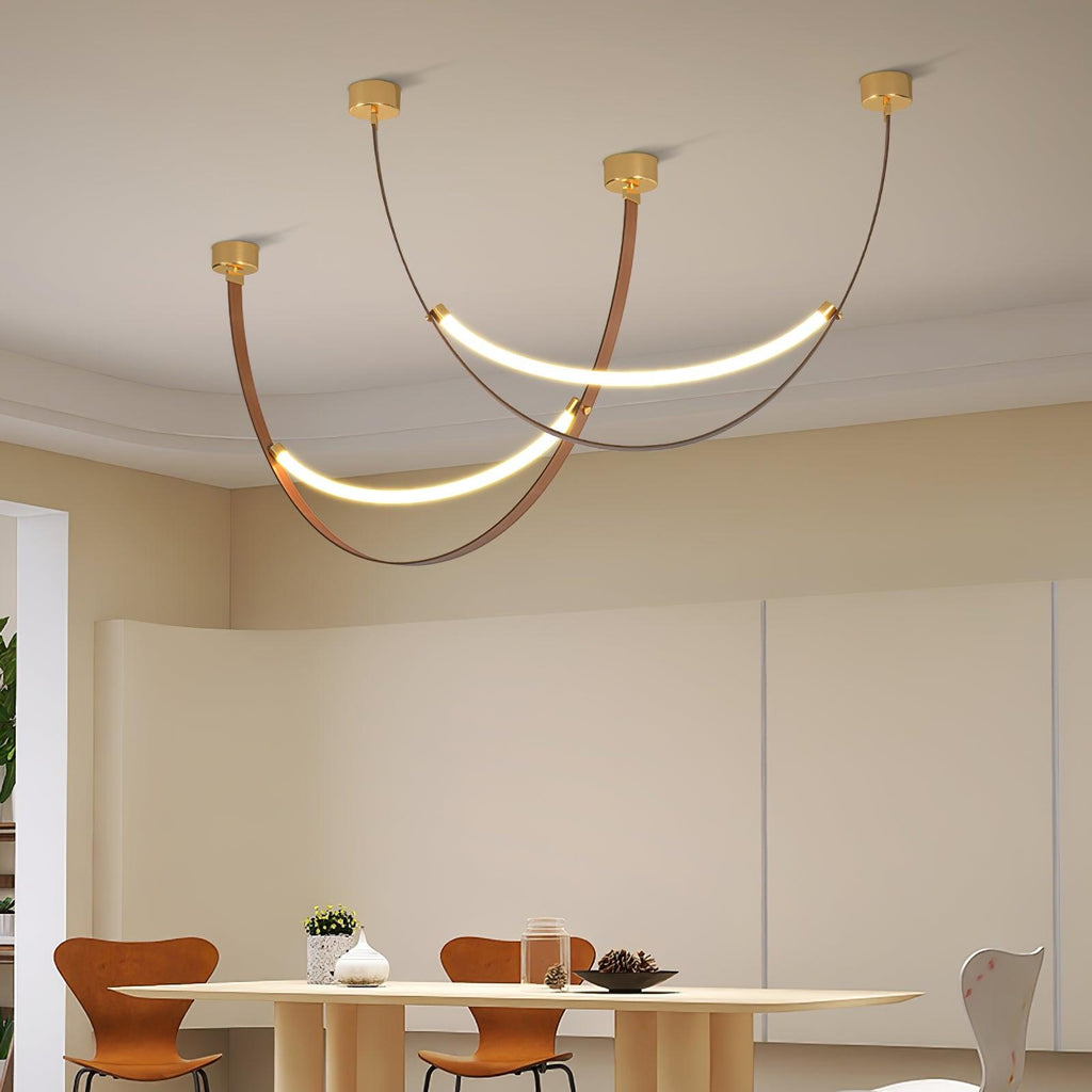 Belt Pendant Lamp Leather Silicone Minimalist