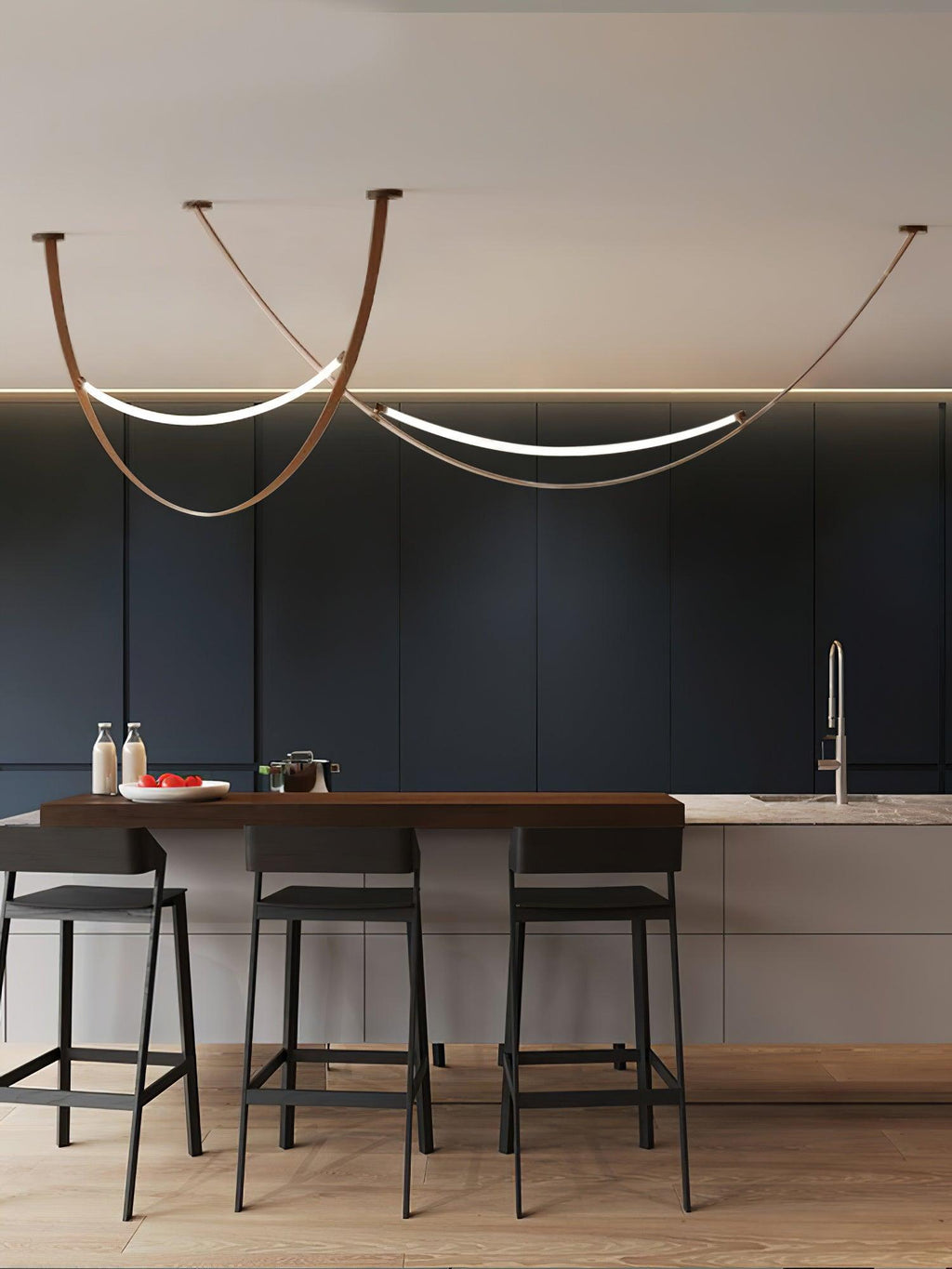 Belt Pendant Lamp Leather Silicone Minimalist