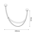Belt Pendant Lamp Leather Silicone Minimalist