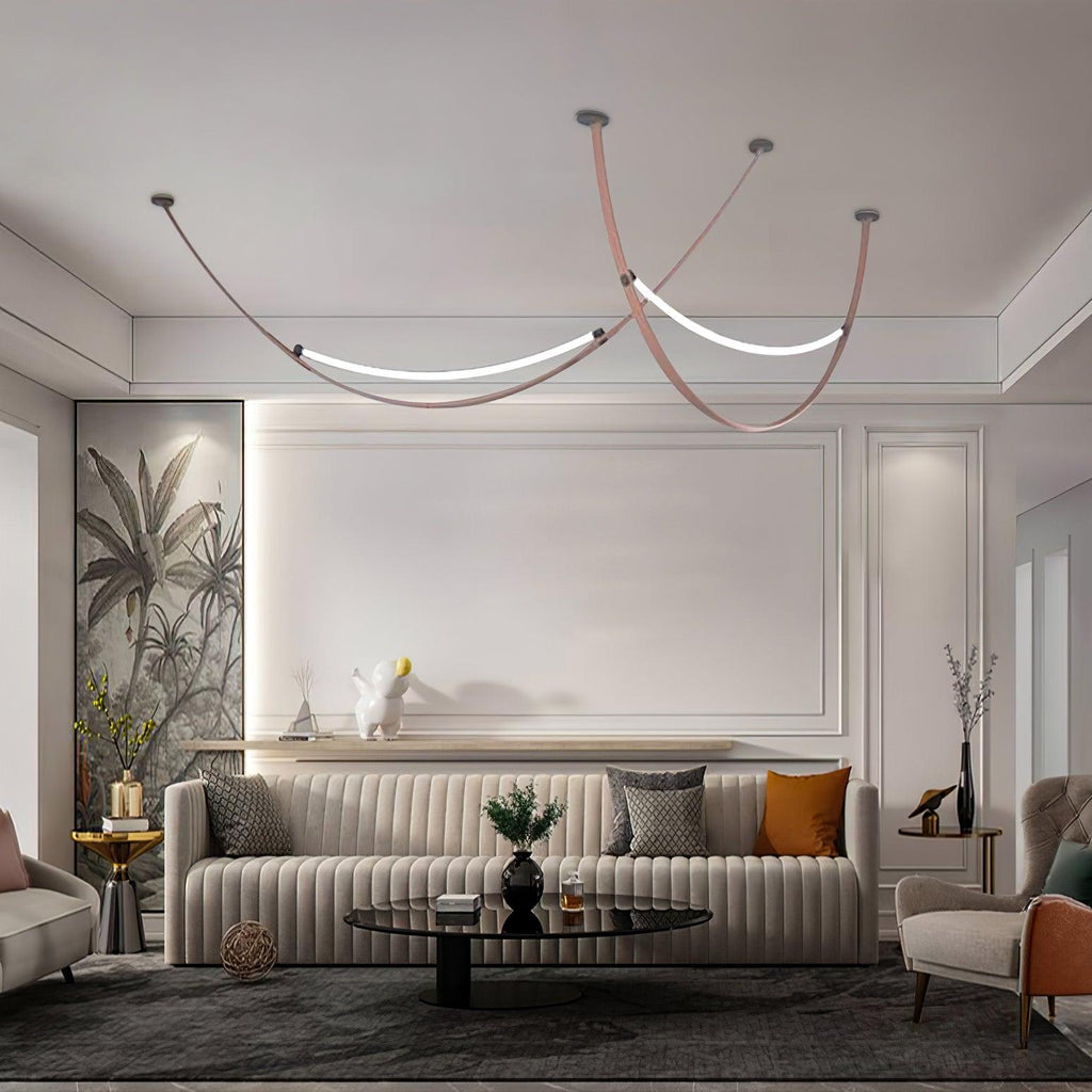 Belt Pendant Lamp Leather Silicone Minimalist