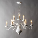 Blikuvyu Vintage Industrial Brass Chandelier