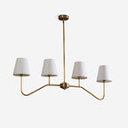 Diana Chandelier Tapered Shades Linear