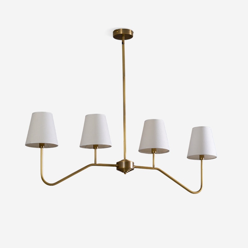 Diana Chandelier Tapered Shades Linear